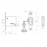 Замок врезной АБСОЛЮТ ЗВ8-4А сувальдный №1