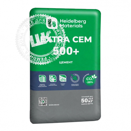 Цемент HEIDELBERG EXTRA CEM М-500, 50 кг.