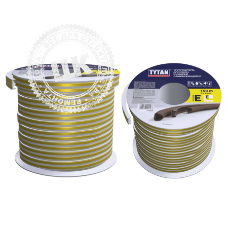Уплотнитель для окон Tytan E 150 м. 9*4 мм. белый