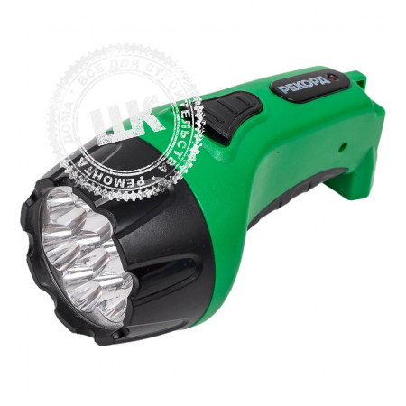 Фонарь аккумуляторный РЕКОРД РМ-0107 green