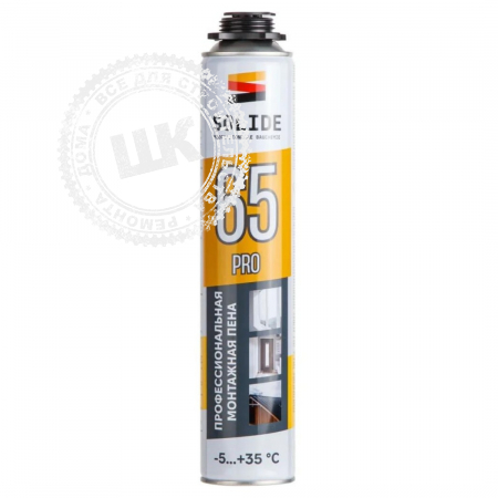 Пена монтажная SOLIDE Foam Pro 65 всесезонная