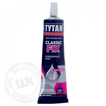 Клей Classic Fix, 100 мл. прозрачный. Tytan Professional