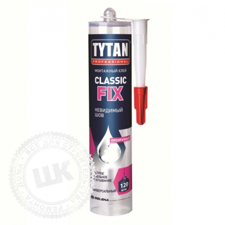 Клей Classic Fix, 310мл. прозрачный. Tytan Professional