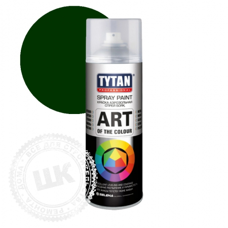 Аэрозольная краска TYTAN 520мл. темно-зеленая