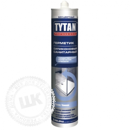 Герметик Tytan Professional силиконовый санитарный бесцветный 280 мл.