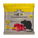 Открыть страницу товара Тесто-брикет от крыс и мышей "NADZOR" 100 гр. 