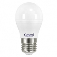 Открыть страницу товара Лампа светодиодная General G45F 7 Вт. Е27 6500К